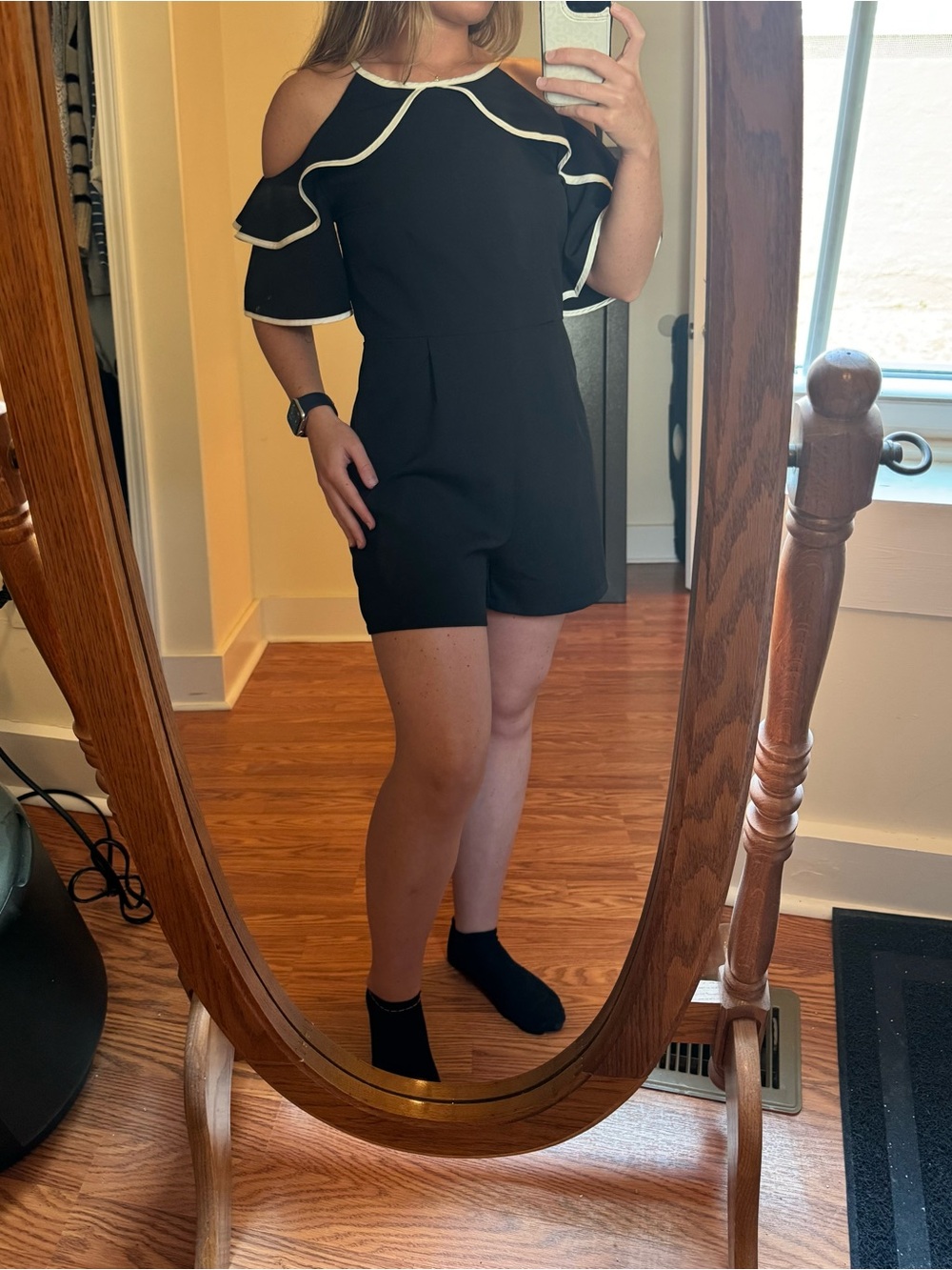 Black and White Romper